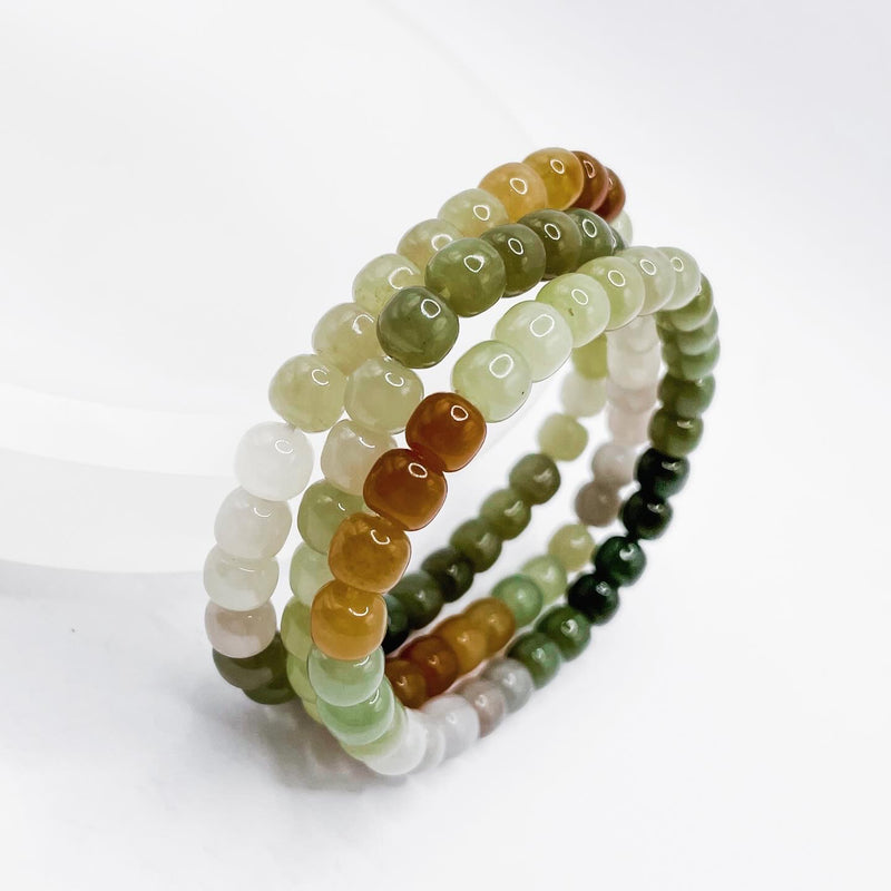High Quality Multicolored Jade Bracelet