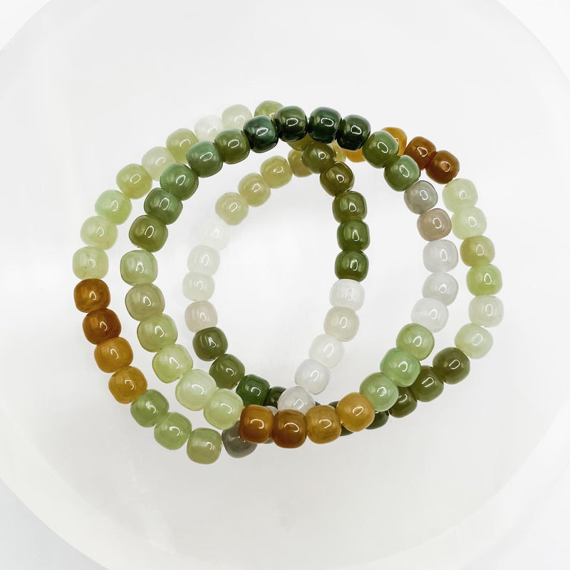 High Quality Multicolored Jade Bracelet