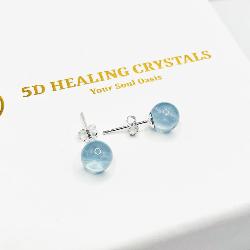 Aquamarine Stud Earrings