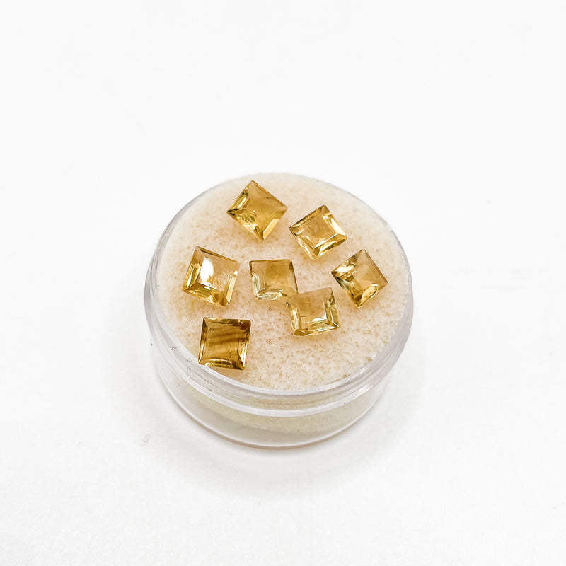 Citrine Princess Cut Small Cabochon