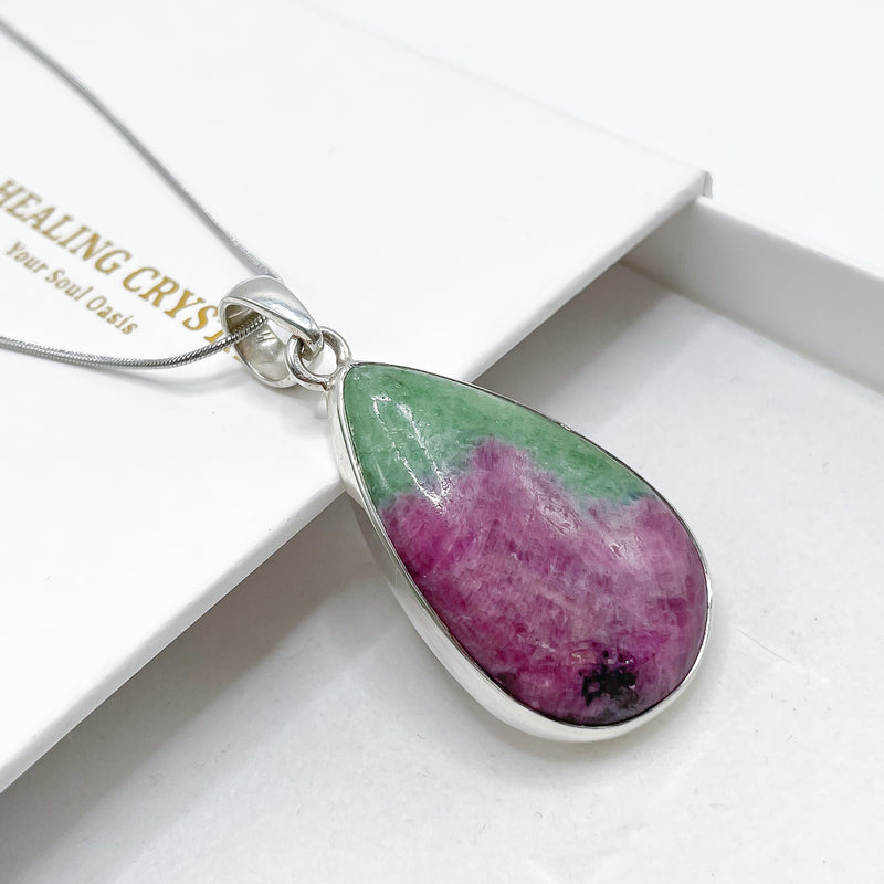 Ruby Zoisite Pendant 002