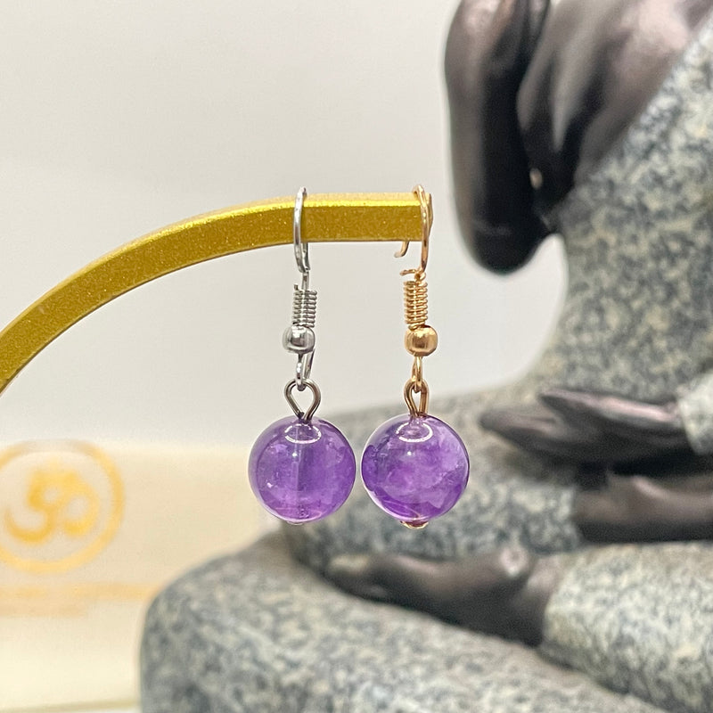 Authentic Natural Healing, Protection, Wealth, Love, Career & Success Stone Earrings