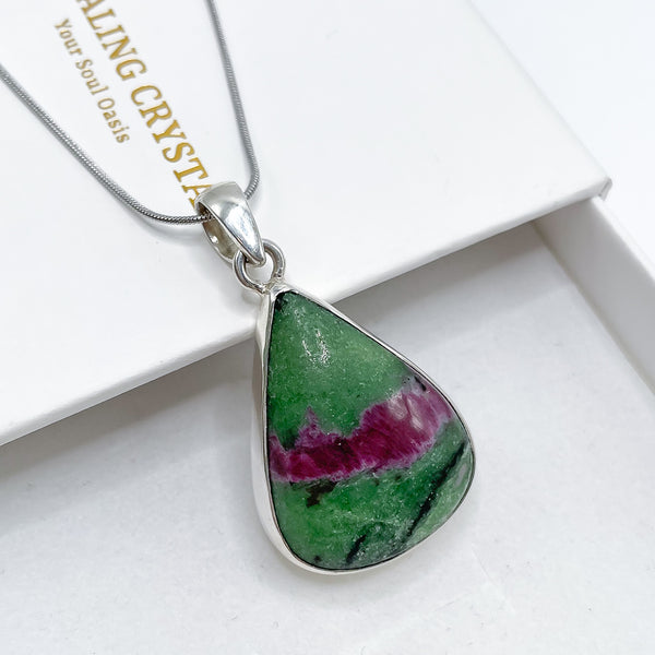 Ruby Zoisite Pendant 001