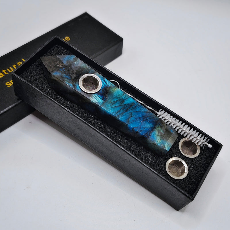 Labradorite Crystal Pipe