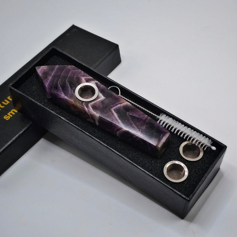 Amethyst Crystal Pipe