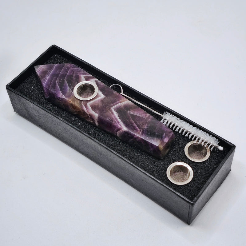Amethyst Crystal Pipe