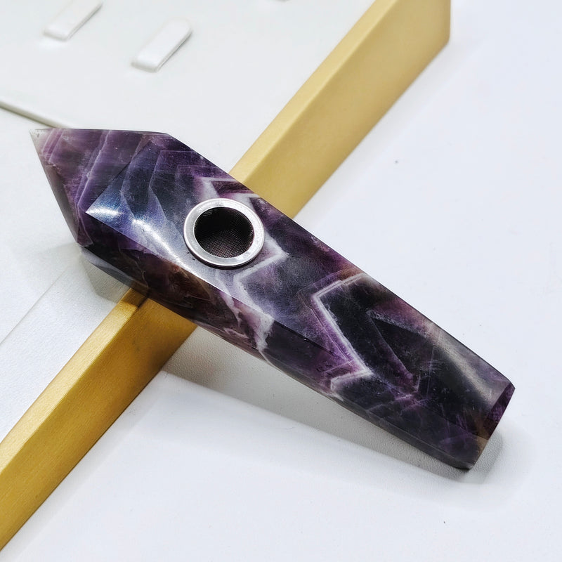 Amethyst Crystal Pipe