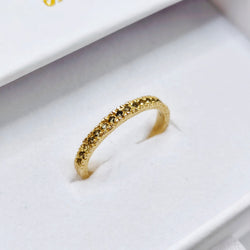 Moldavite Vermeil Gold Ring