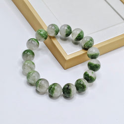 (Rare) Diopside in Quartz Bracelet 13mm