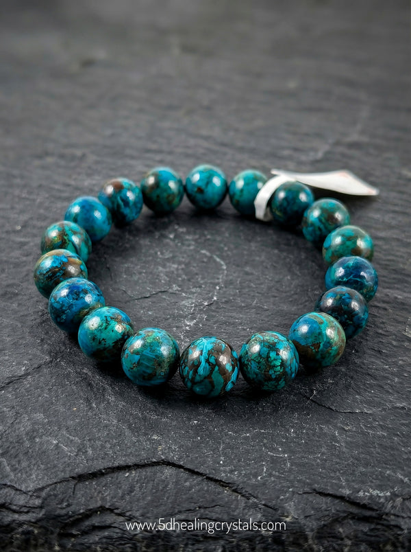 AAA Quality Chrysocolla 11mm Bracelet