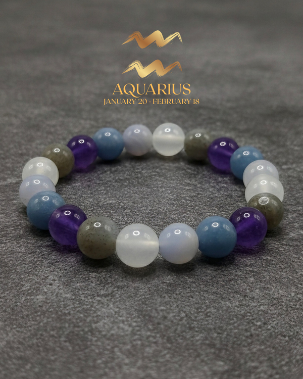 AQUARIUS ZODIAC BRACELET (THE VISIONARY AND HUMANITARIAN)