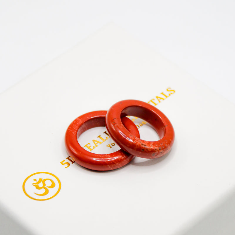 Red Jasper Bangle Ring