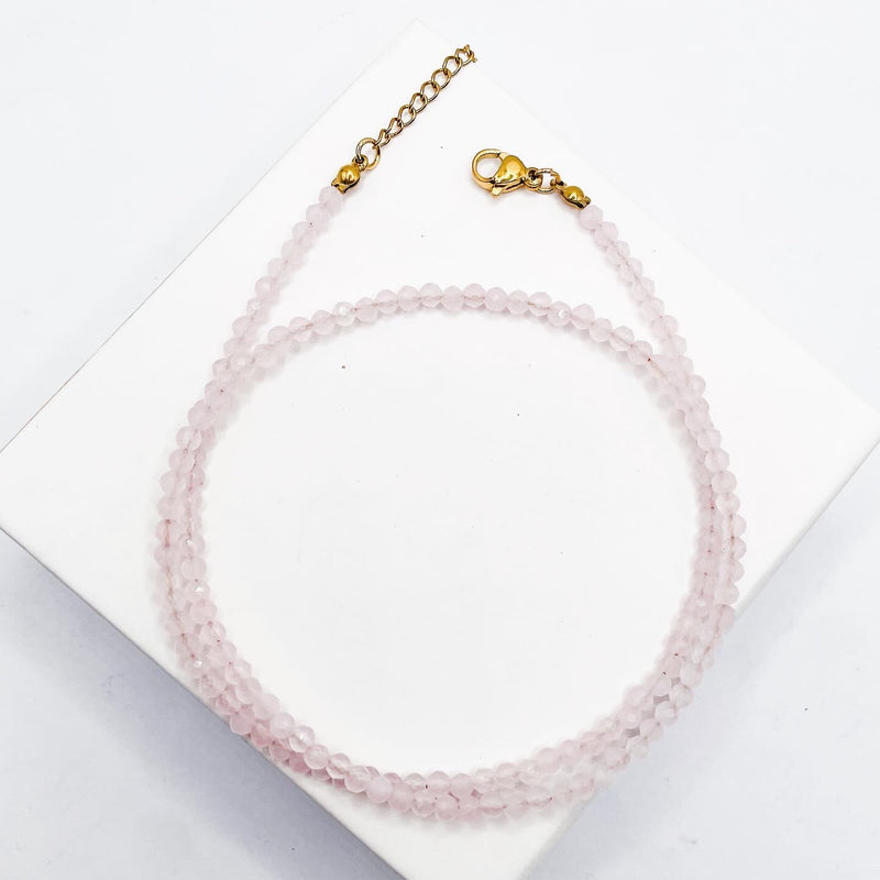 Rose Quartz Choker