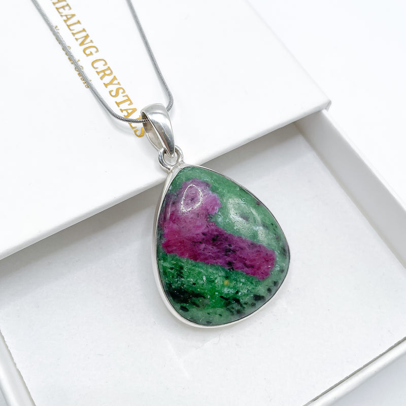 Ruby Zoisite Pendant 004