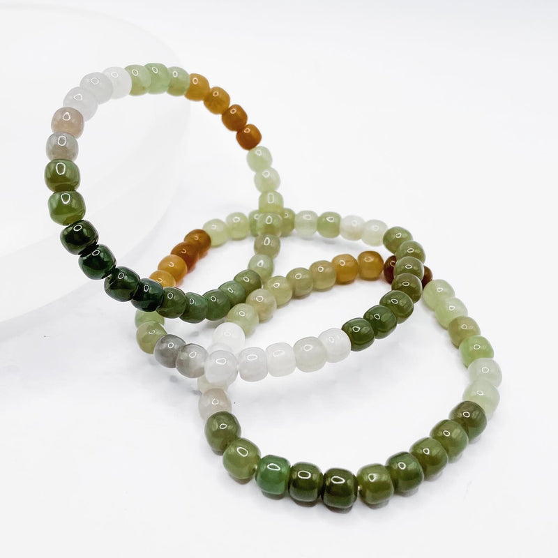 High Quality Multicolored Jade Bracelet