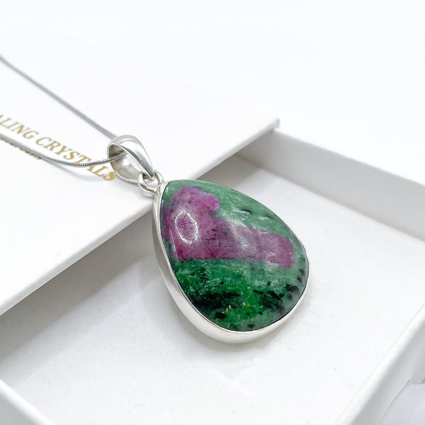 Ruby Zoisite Pendant 004