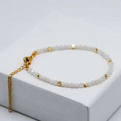 Moonstone 4mm Faceted Bracelet