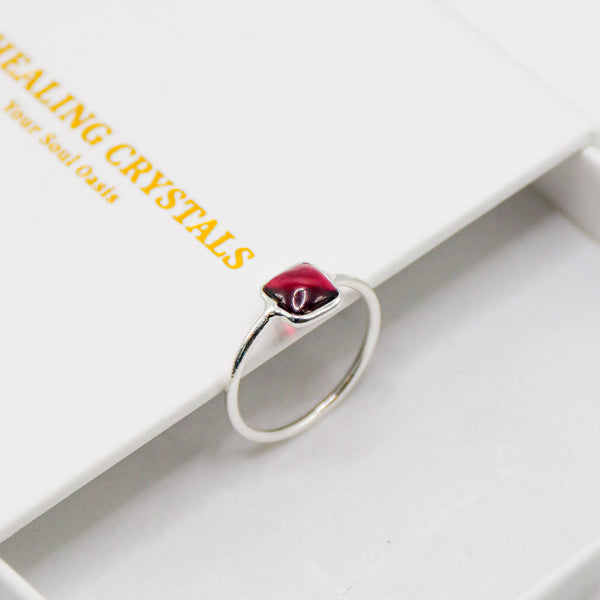 Rhodolite Garnet Ring