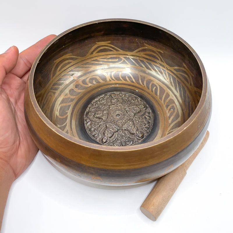 Tibetan Brass Singing Bowl XL