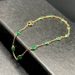 Emerald 18k Gold Bracelet