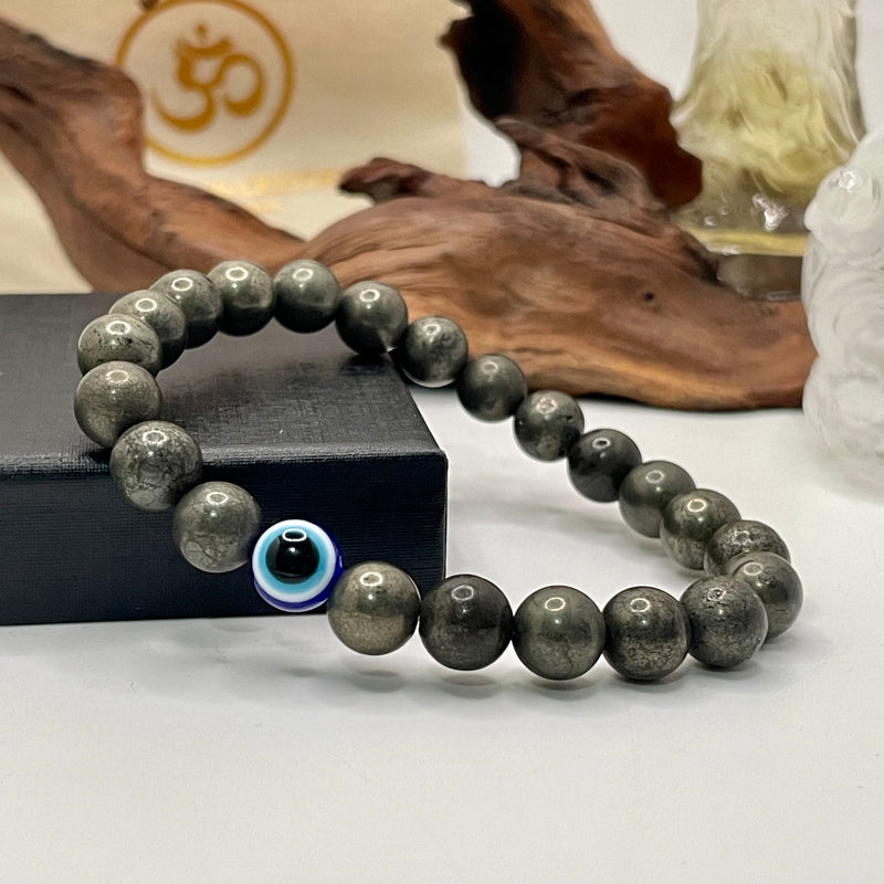 Evil Eye in Authentic Natural Healing, Protection, Wealth, Love, Career & Success Stone Bracelet