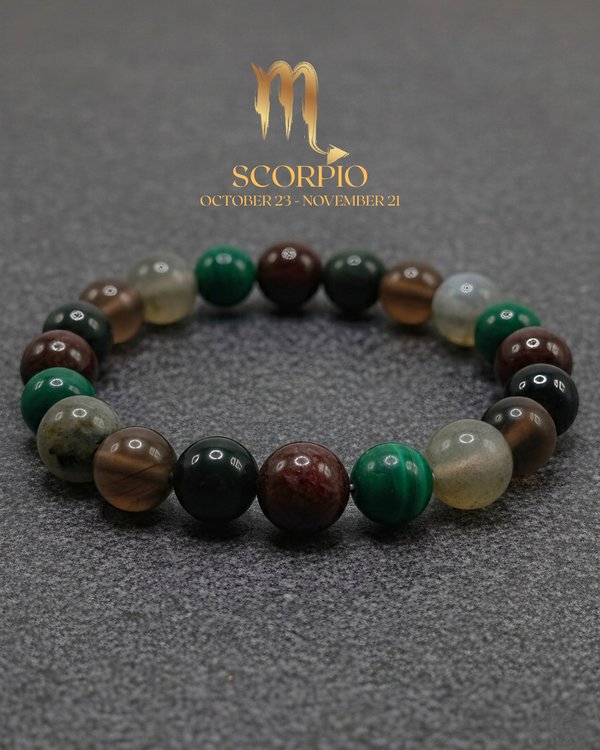 SCORPIO ZODIAC BRACELET (THE TRANSFORMATIVE ALCHEMIST)