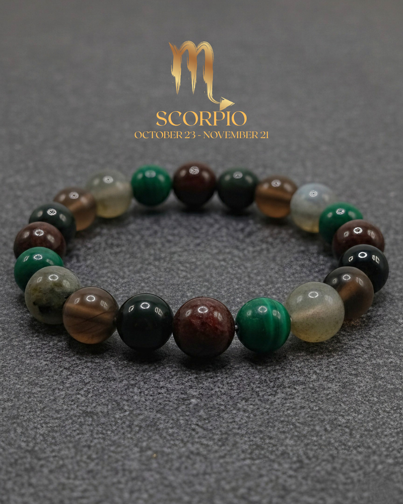 SCORPIO ZODIAC BRACELET (THE TRANSFORMATIVE ALCHEMIST)