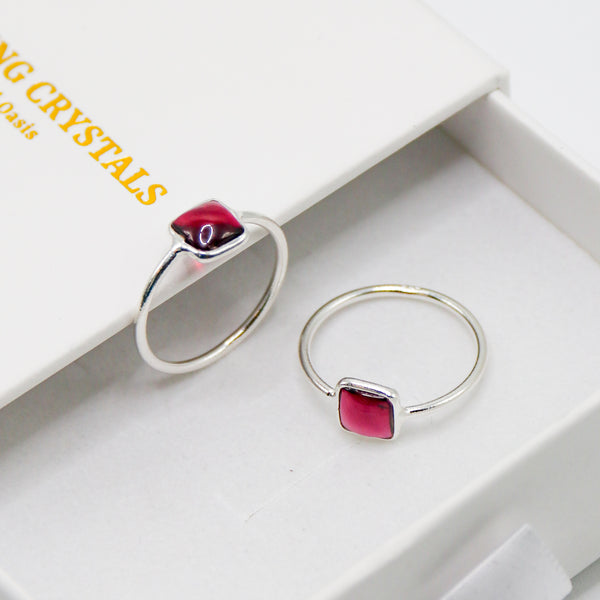 Rhodolite Garnet Ring