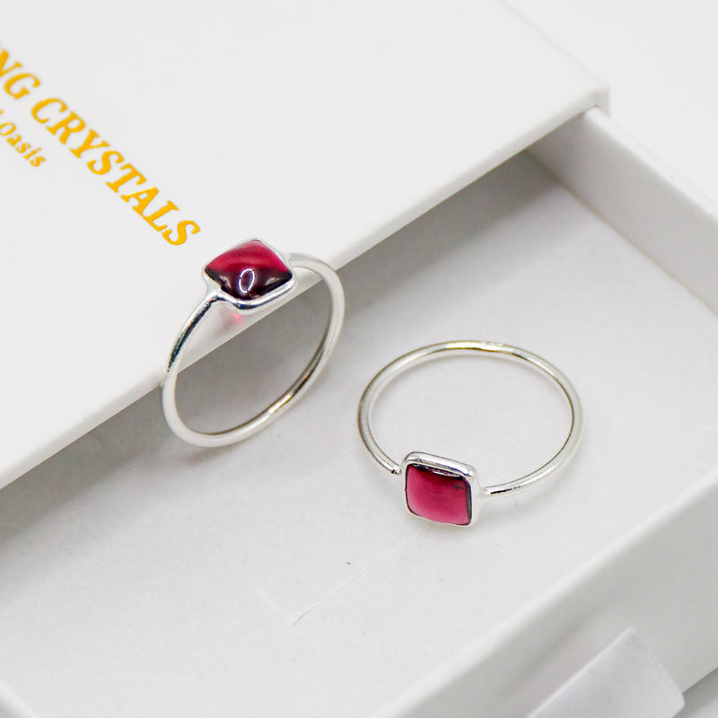 Rhodolite Garnet Ring