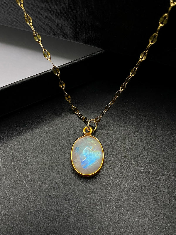 Moonstone Faceted Pendant