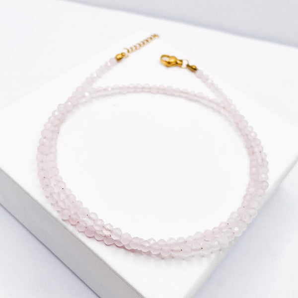 Rose Quartz Choker