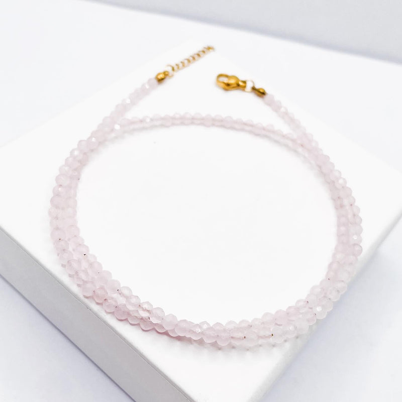 Rose Quartz Choker