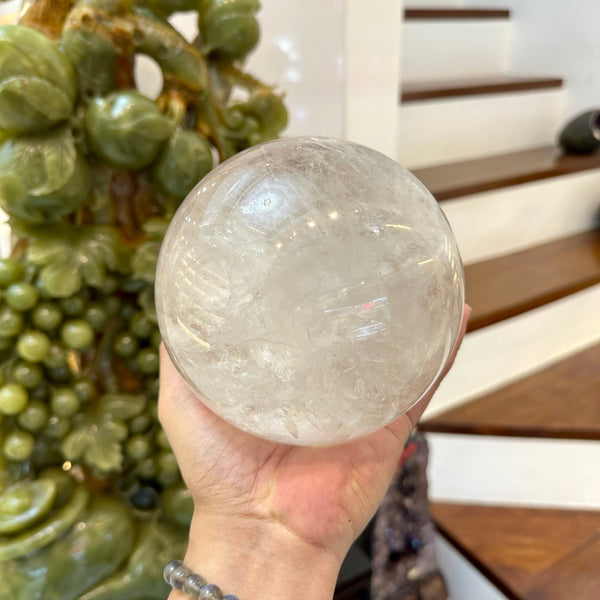 Large Clear Quartz Sphere