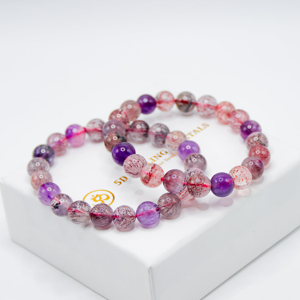High Quality Super Seven Bracelets – 5D Healing Crystals