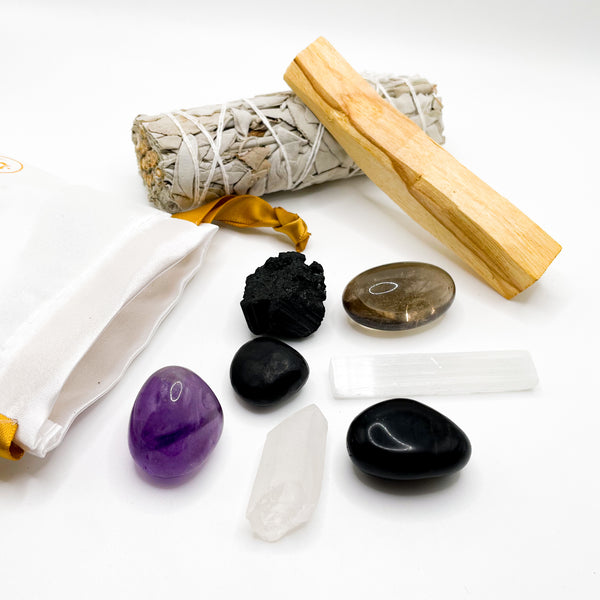 Ghost Month Protection Crystals and Cleansing Set