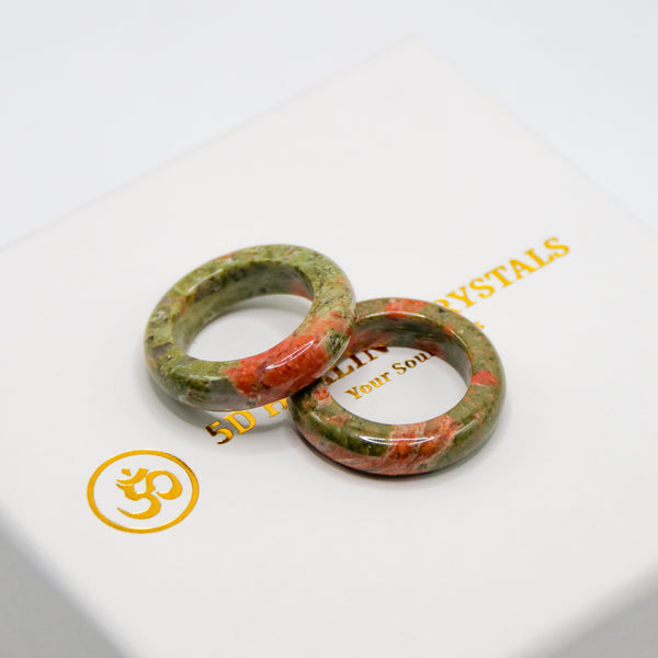 Unakite Bangle Ring