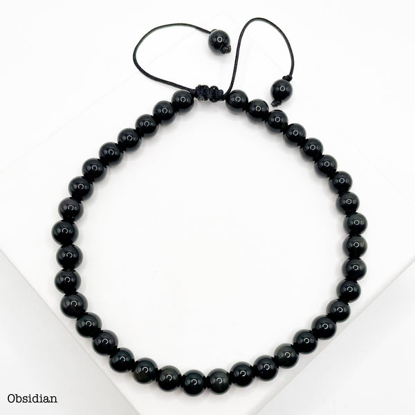 5D Grounding Anklet (Obsidian)