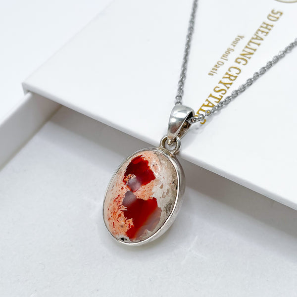 Mexican Fire Opal Pendant 003