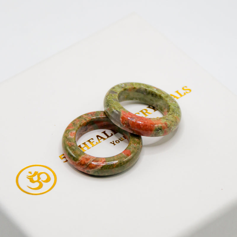 Unakite Bangle Ring