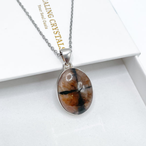 Chiastolite Pendant 003