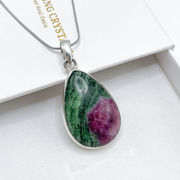 Ruby Zoisite Pendant 003