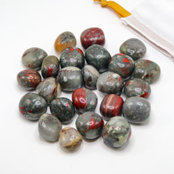 African Bloodstone Tumbled Stones