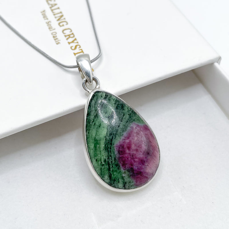 Ruby Zoisite Pendant 003