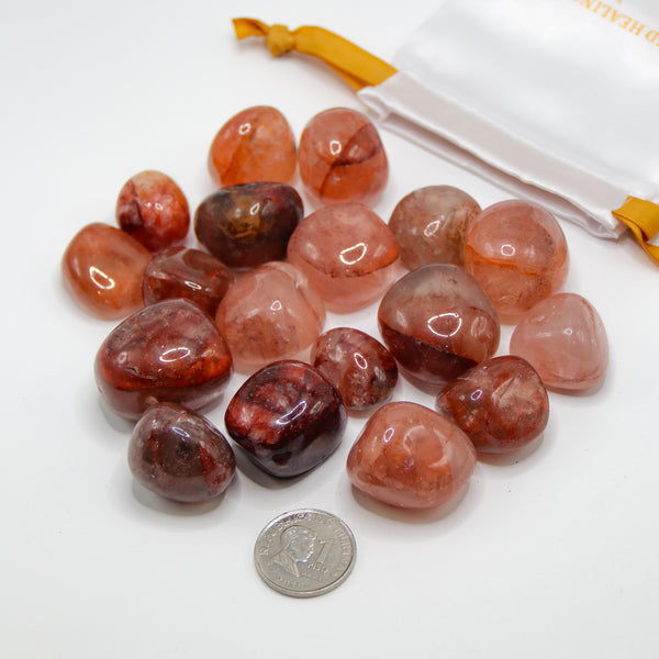 Fire Quartz Tumbled Stones