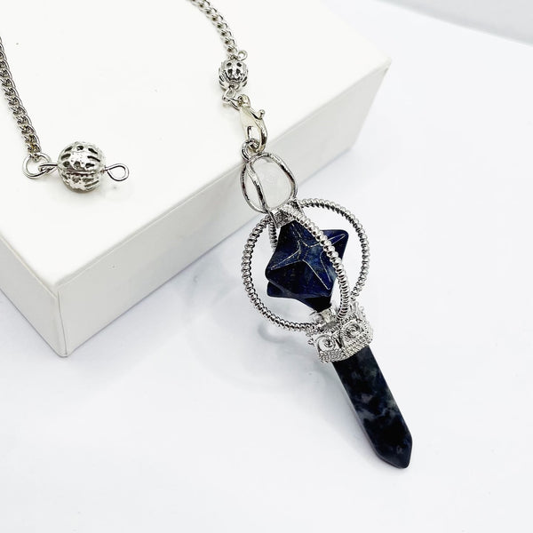 Merkaba Lapis Lazuli/ Sodalite Pendulum