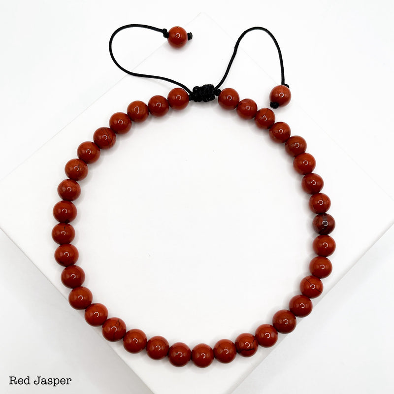 5D Grounding Anklet (Red Jasper)