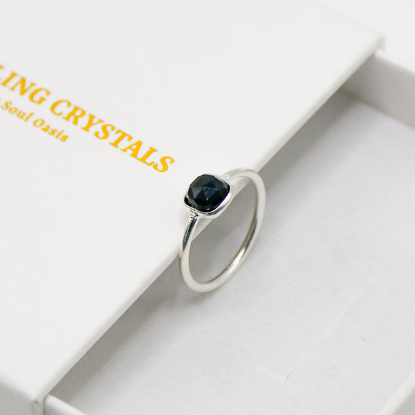 Black Spinel Ring