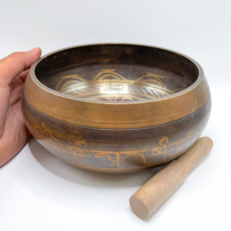 Tibetan Brass Singing Bowl XL