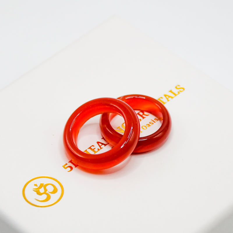 Carnelian Bangle Ring