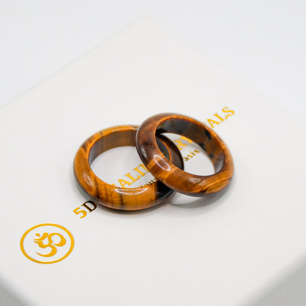 Tigers Eye Bangle Ring